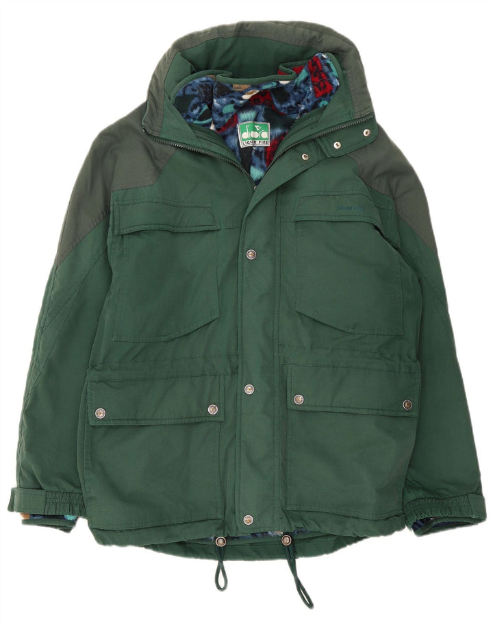 Diadora Veste coupe-vent coupe ample pour homme UK 38 Vert moyen Polyester