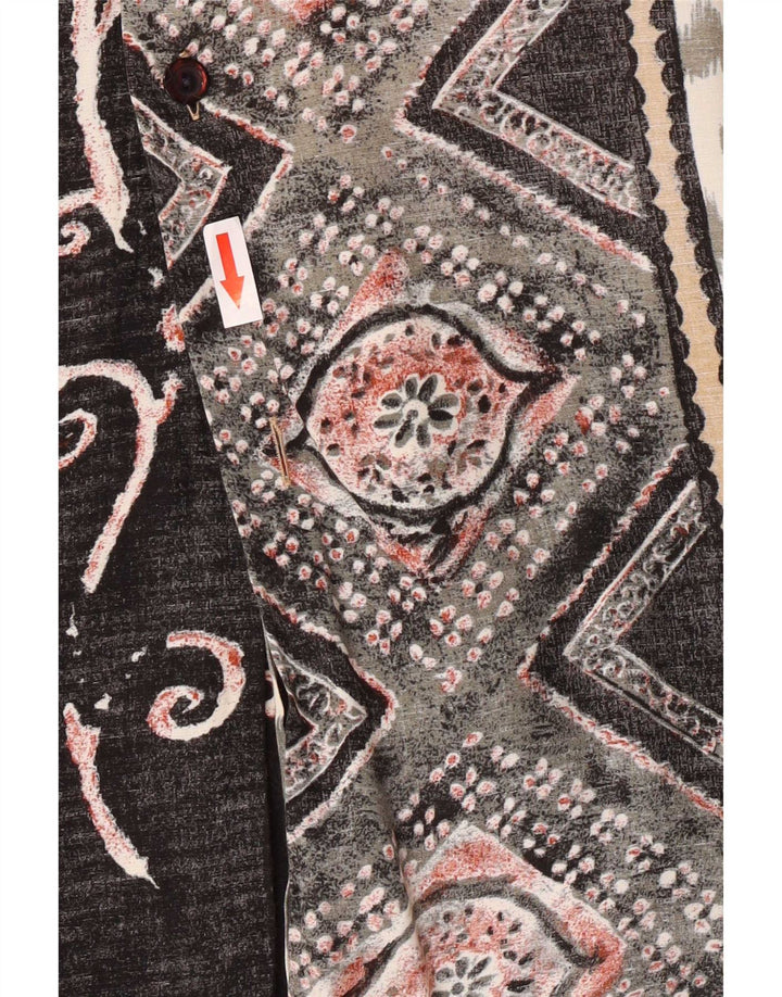 Imperial Chemise à Manches Courtes Homme Noir Moyen Patchwork