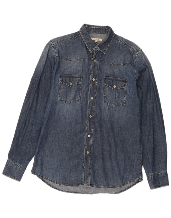 SIVIGLIA Chemise en Jean Petit Bleu Coton Homme