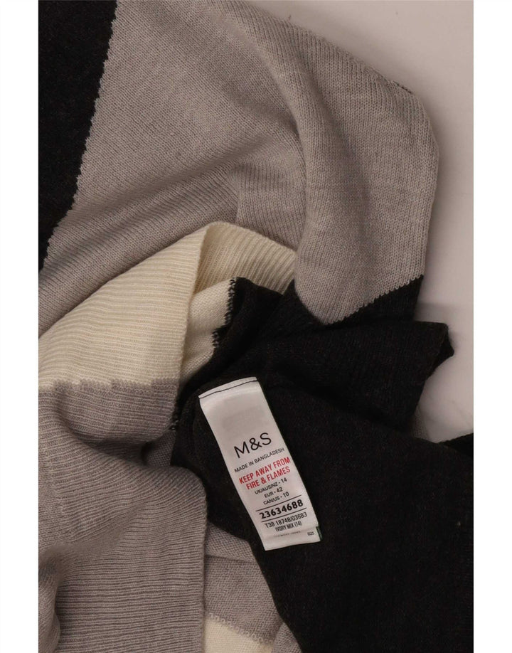 Marks & Spencer Pull ras du cou pour femme UK 14 Large Multicolore