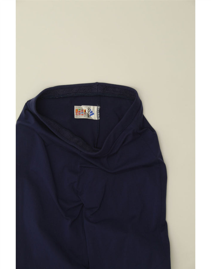 ADIDAS Womens Tracksuit Trousers UK 14 Medium Navy Blue Polyester Vintage Adidas and Second-Hand Adidas from Messina Hembry 
