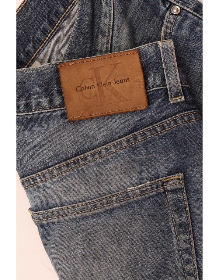 Calvin Klein Jean droit vieilli pour homme W32 L34 Bleu