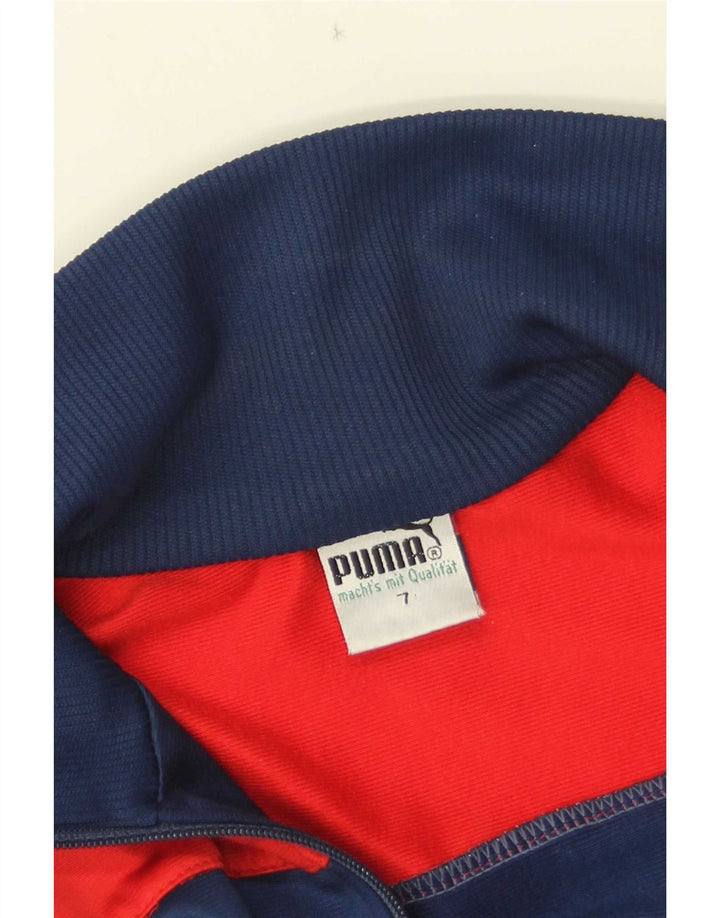 Puma Veste de Survêtement Homme Bleu Marine Moyen Polyester Colorblock
