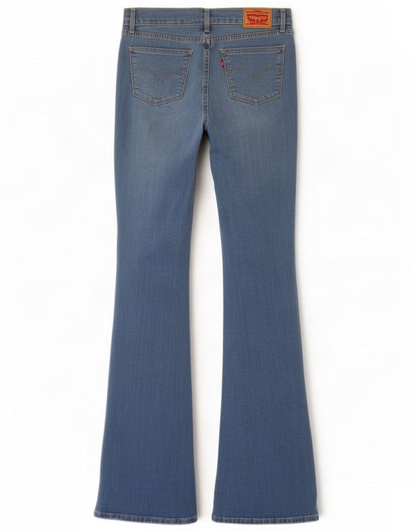 Levi's Femme 315 Shaping Bootcut Jeans W27 L36 Bleu Coton