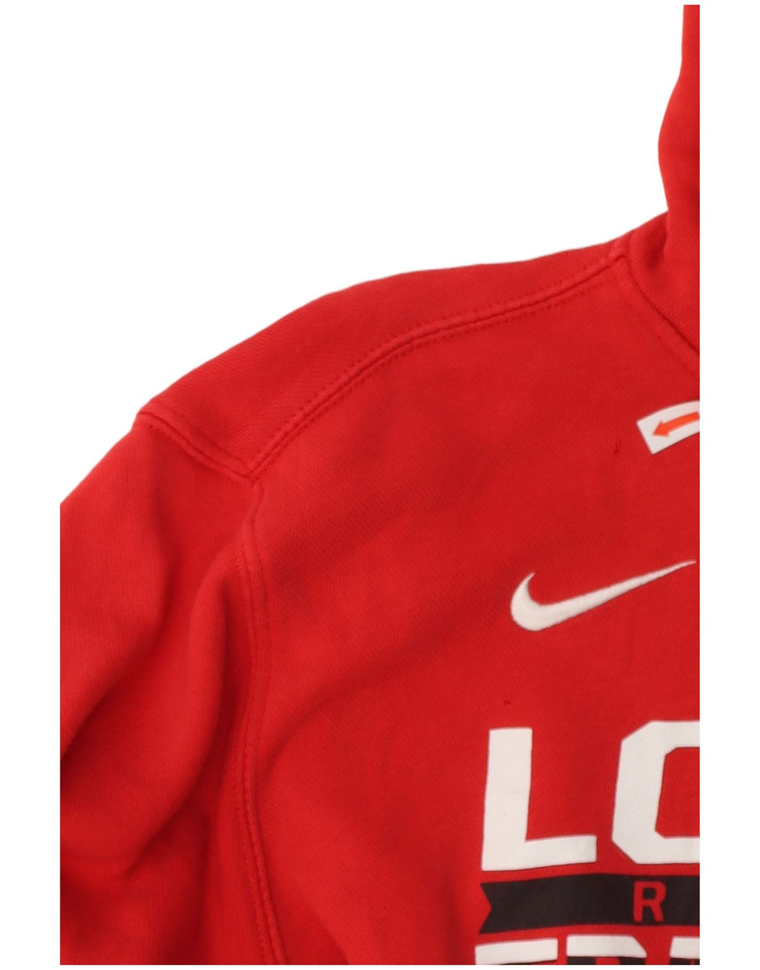 NIKE Mens Lowell Graphic Hoodie Jumper Medium Red Cotton