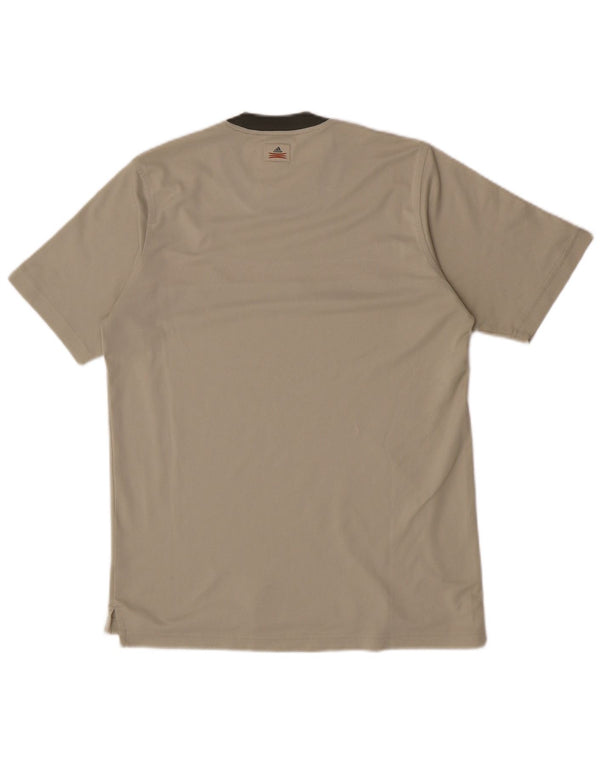Adidas T-shirt pour homme en polyester color block beige moyen