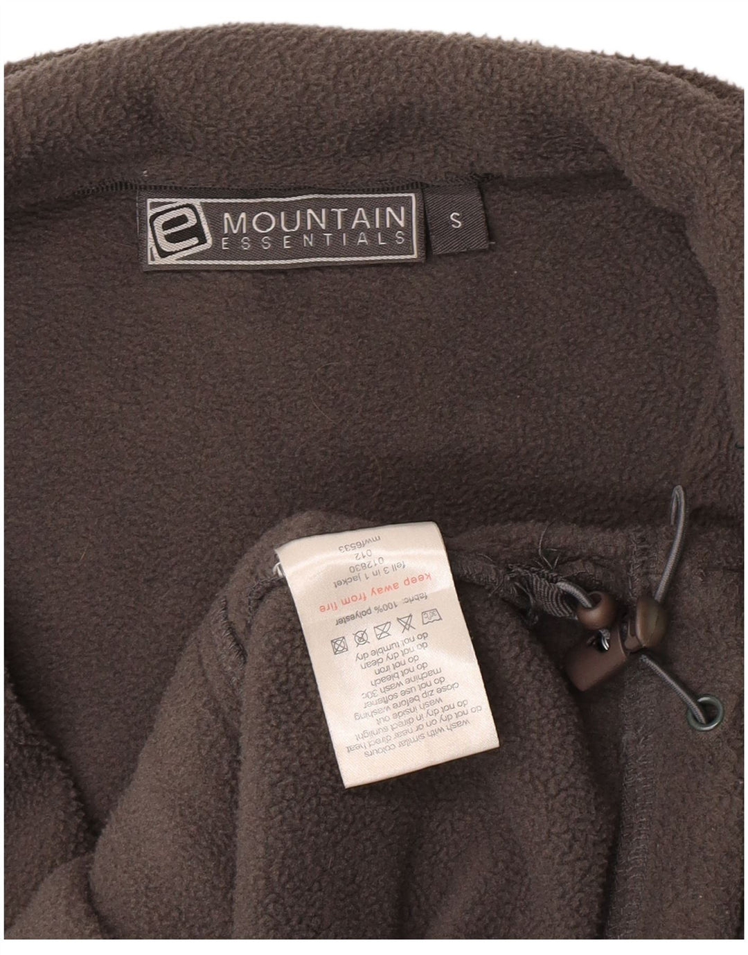 Mountain Essentials Veste polaire pour homme UK 36 Small Gris Polyester