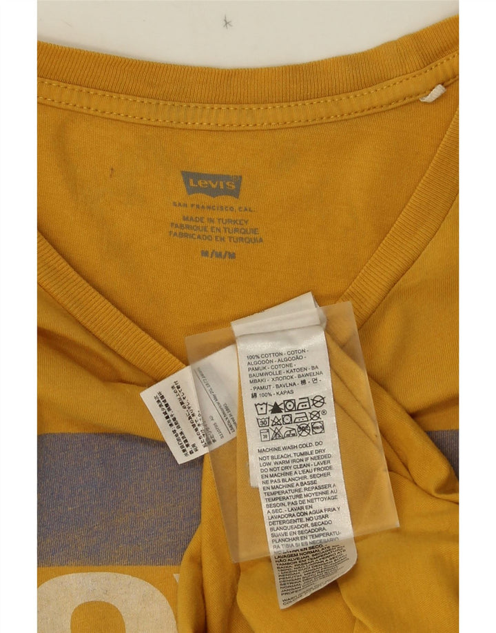Levi's Tee-Shirt Graphique Homme Jaune Moyen Coton Colorblock