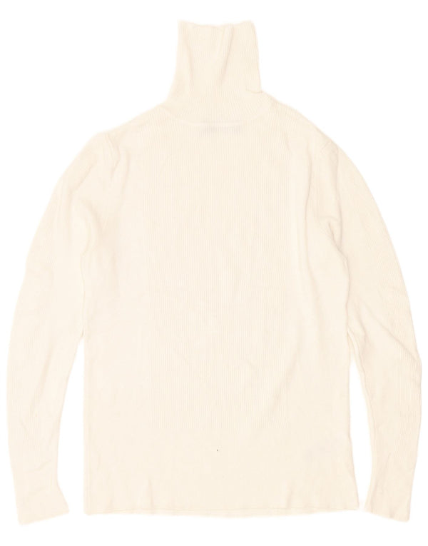 Marks & Spencer Pull col roulé pour femme UK 14 Medium White