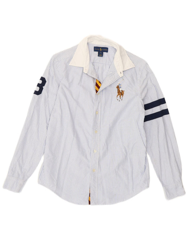 Ralph Lauren Chemise graphique pour garçon 14-15 ans en coton à grandes rayures bleues