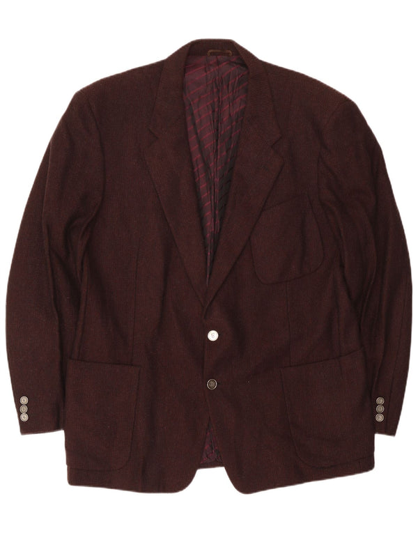 Cerruti 1881 Veste blazer 2 boutons pour homme UK 40 Large laine d'agneau marron