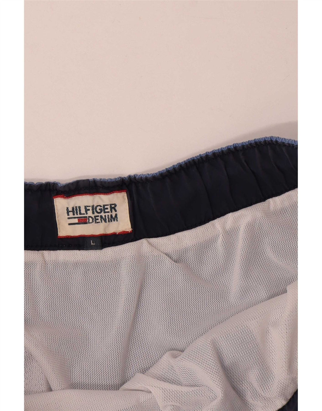 Tommy Hilfiger Short de bain graphique pour hommes, grand bleu, polyester