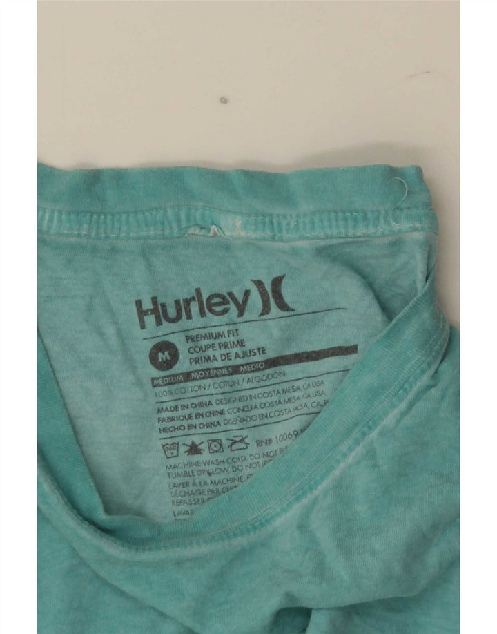Hurley T-Shirt Coupe Premium Homme Bleu Moyen Coton