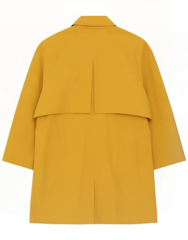 Trench-Coat Vintage Femme IT 42 Jaune Moyen