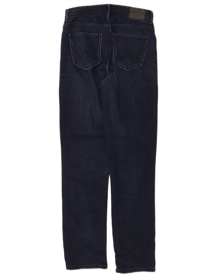WRANGLER Womens Straight Jeans W28 L32 Navy Blue Cotton