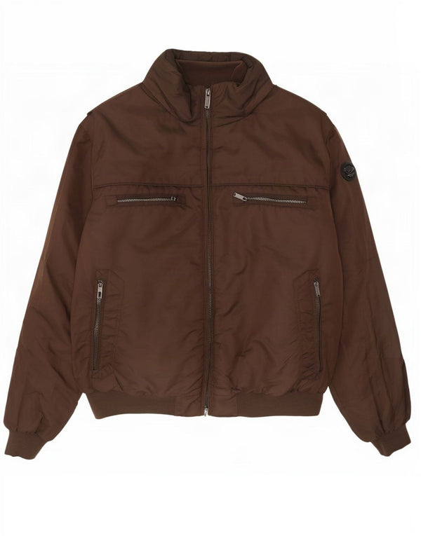 Fordocks Veste Bomber à Capuche Homme UK 46 3XL Marron Nylon