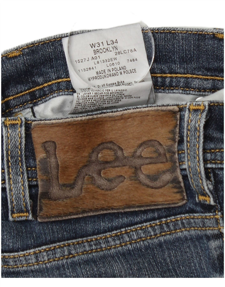 Lee Jean Droit Brooklyn Homme W31 L32 Bleu Coton