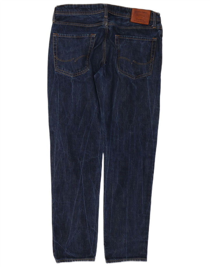 Jack & Jones Jean Slim Homme W32 L32 Bleu Marine Coton