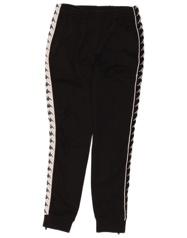 Kappa Pantalon de survêtement pour femme Joggers UK 10 Small Black Colourblock