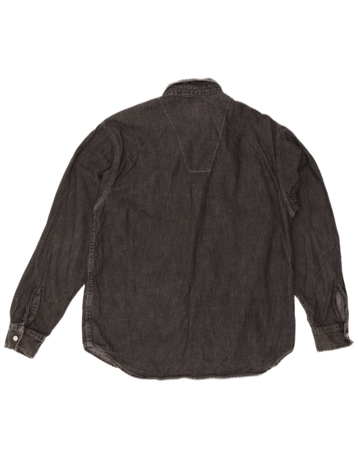 Replay Chemise en Jean Petit Gris Coton Homme