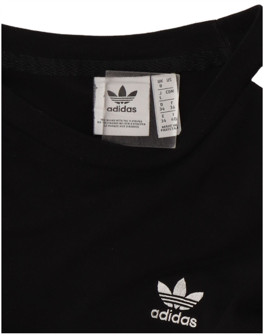 Adidas Haut à manches longues pour femme UK 8 Small Noir