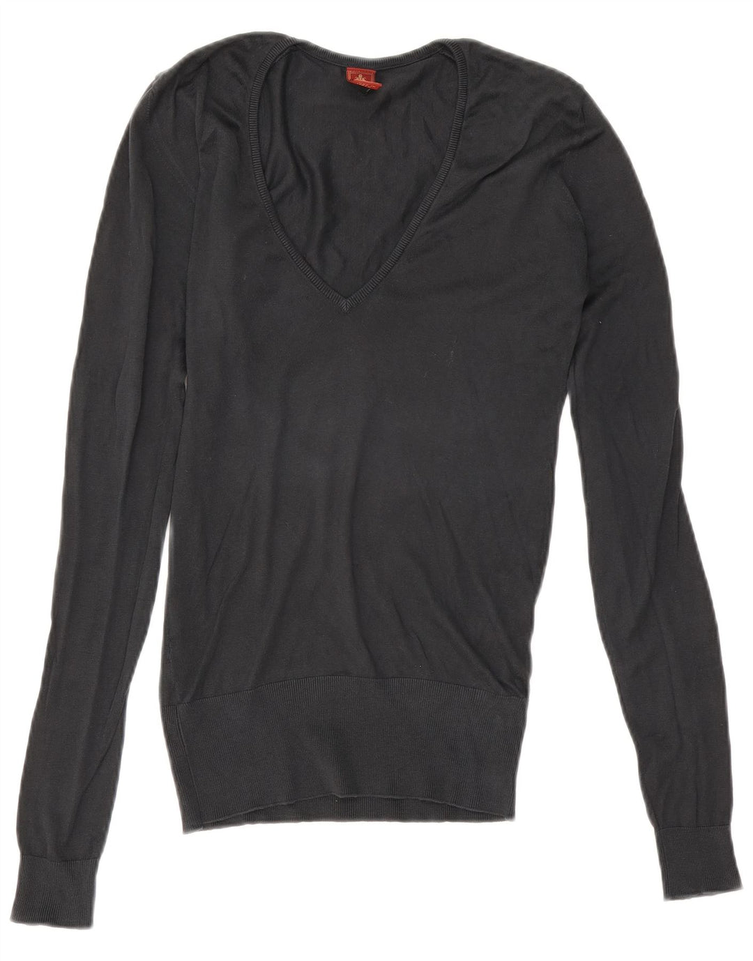 Dondup Pull col V pour femme UK 10 Small Noir