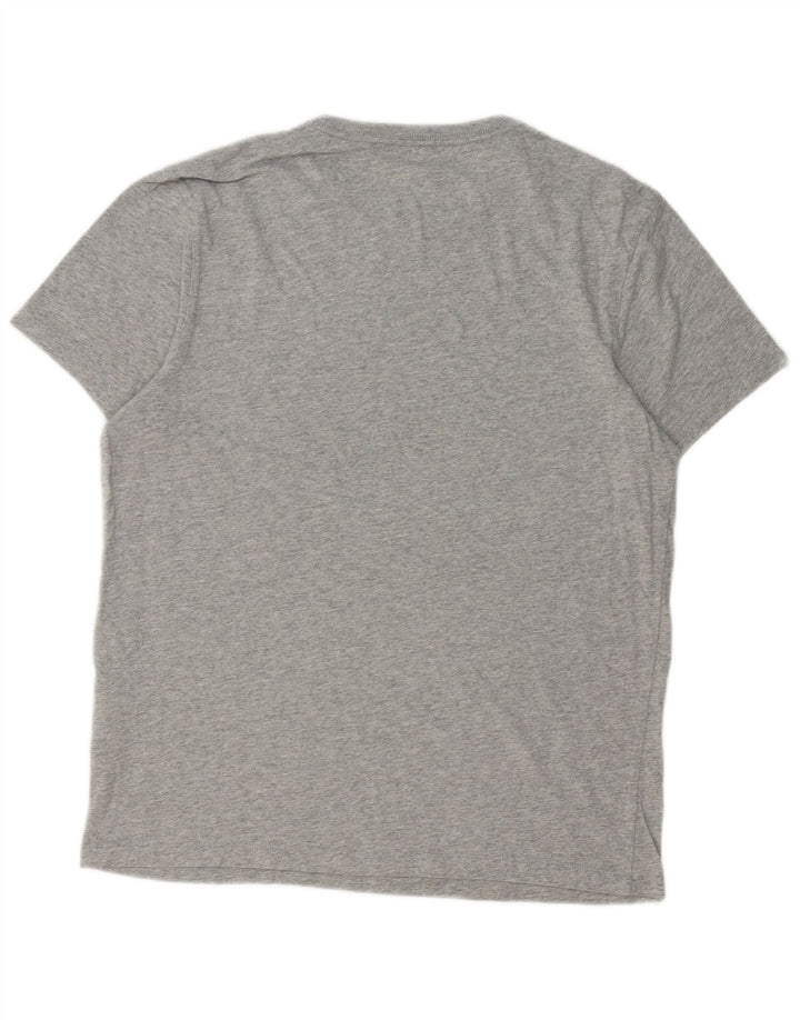 J. CREW T-Shirt Graphique Homme Gris Moyen Coton