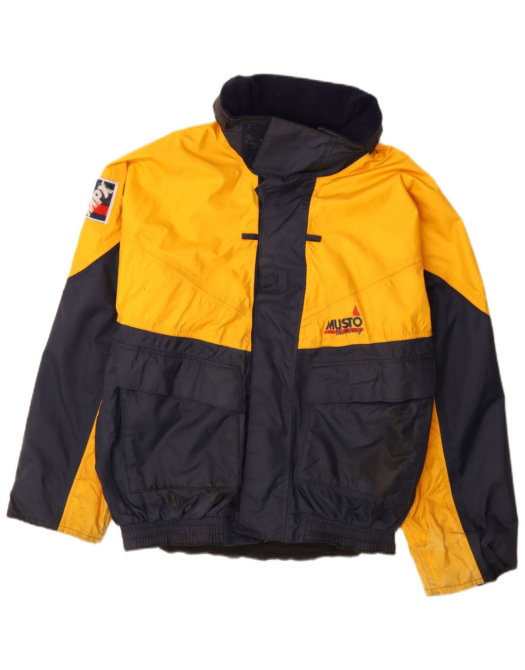 Musto Veste de ski pour homme UK 40 Large Jaune Colorblock Nylon