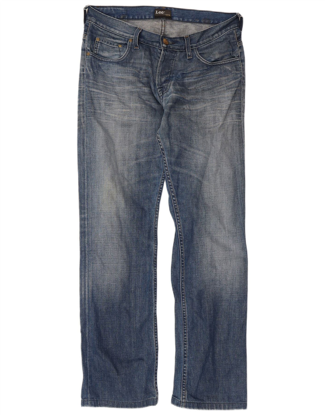 Lee Jean Droit Homme W32 L31 Bleu