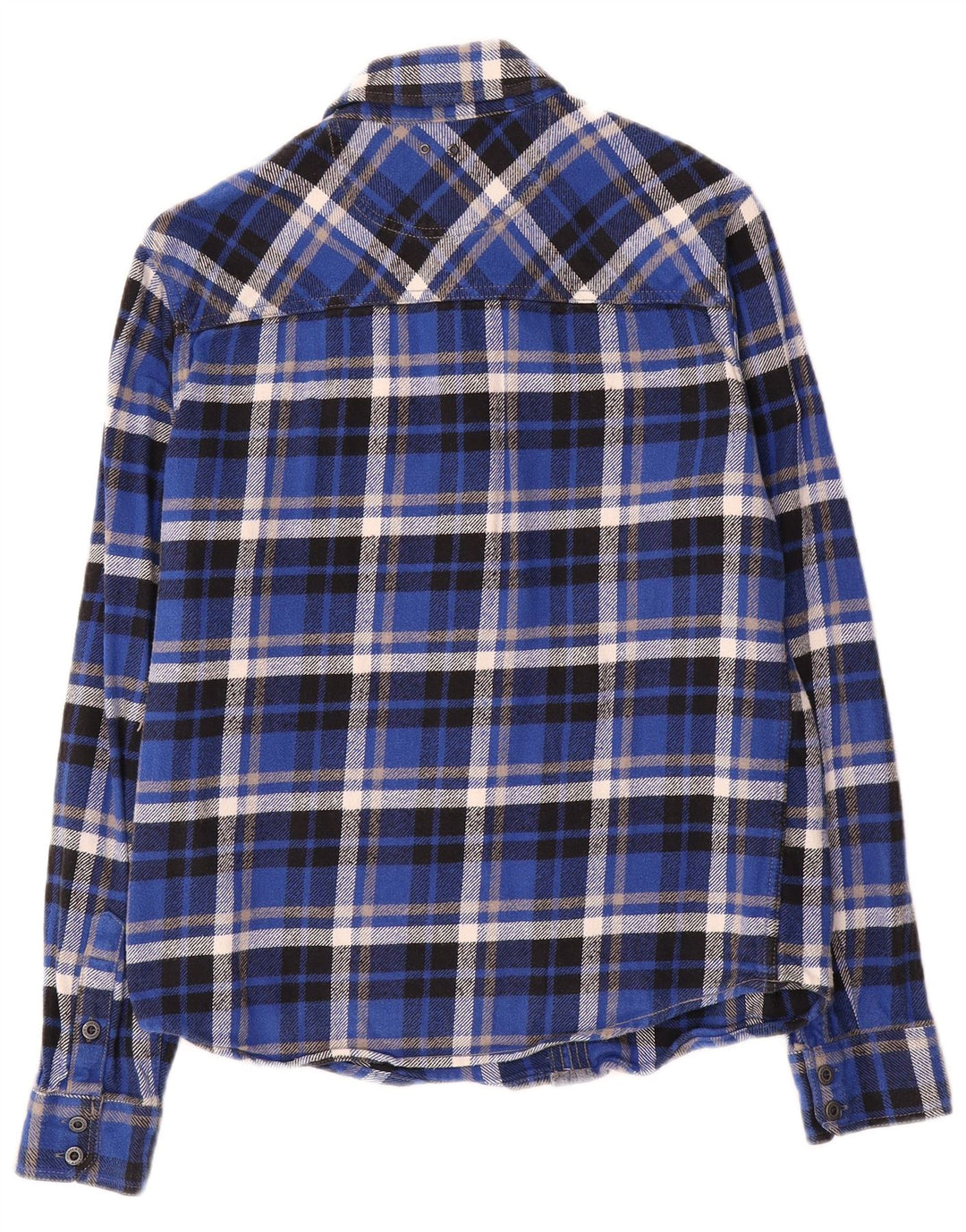 Converse Chemise en Flanelle Homme Bleu Moyen à Carreaux