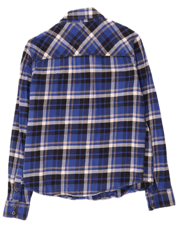 Converse Chemise en Flanelle Homme Bleu Moyen à Carreaux