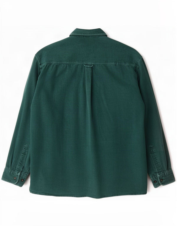 Cajun Chemise en velours côtelé pour homme XL en coton vert