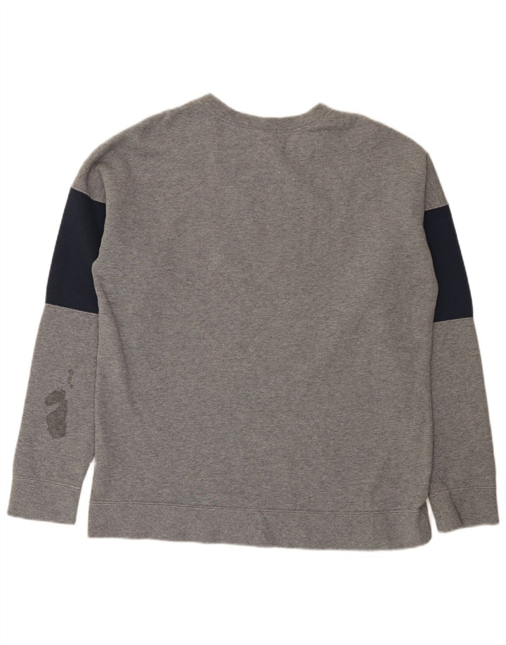 Nike Sweat-shirt graphique pour homme en coton color block Gris Taille L