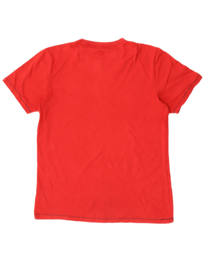 Fat Face T-Shirt Graphique Homme Rouge Moyen Coton