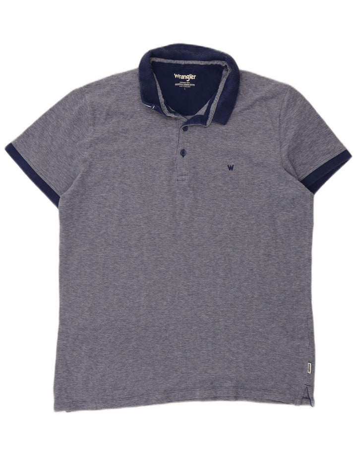 Wrangler Polo Homme Grand Bleu Marine Coton