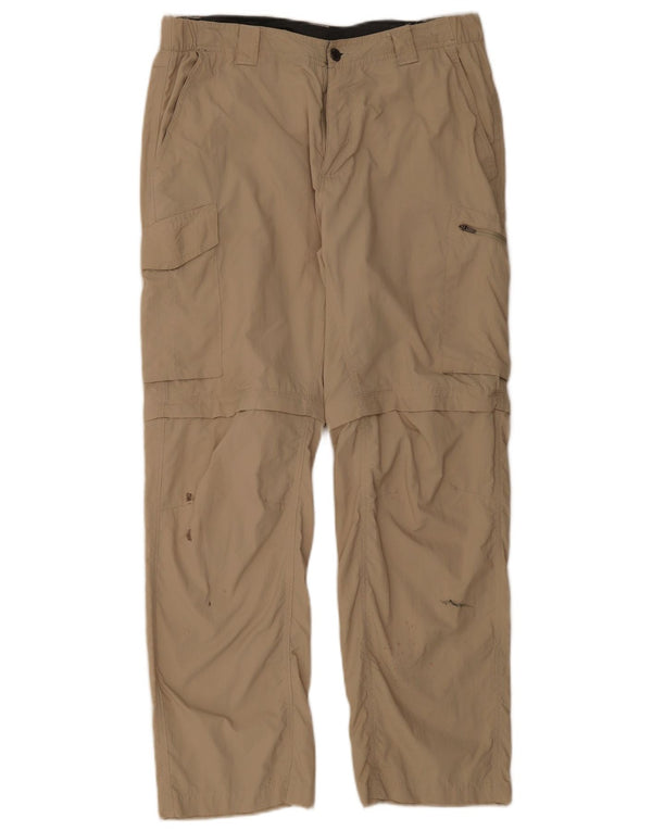 Columbia Pantalon Cargo Droit Homme W34 L30 Nylon Beige