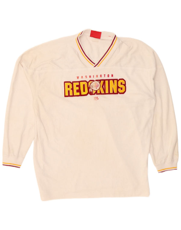 NFL Washington Redskins Haut graphique à manches longues pour homme Blanc XL
