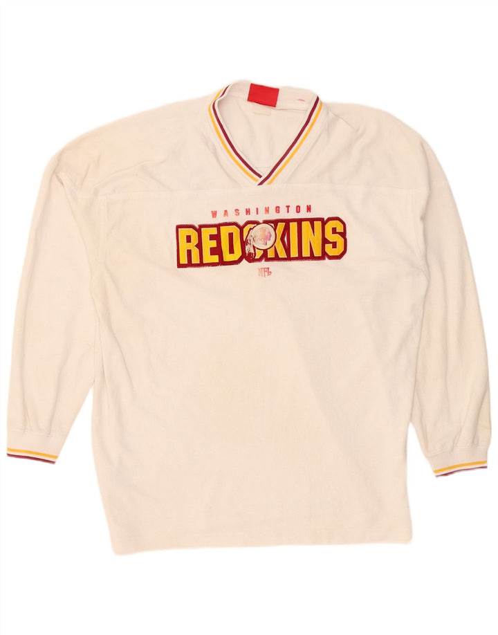 NFL Washington Redskins Haut graphique à manches longues pour homme Blanc XL