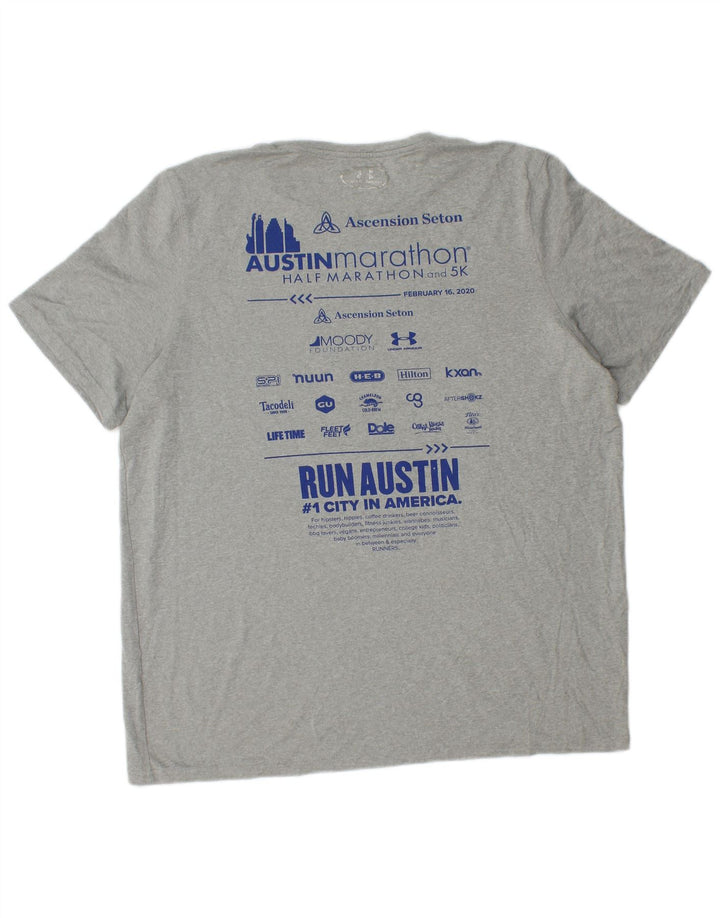 UNDER ARMOUR Tee-Shirt Heat Gear Graphic Homme Gris Moyen
