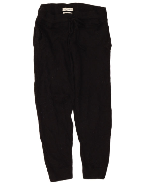 Marks & Spencer Pantalon de jogging en tricot pour femme Taille L W32 L26 Noir