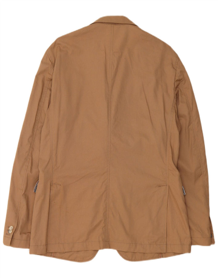 Henry Cottons Veste blazer coupe ajustée à 2 boutons pour homme IT 52 XL en coton beige