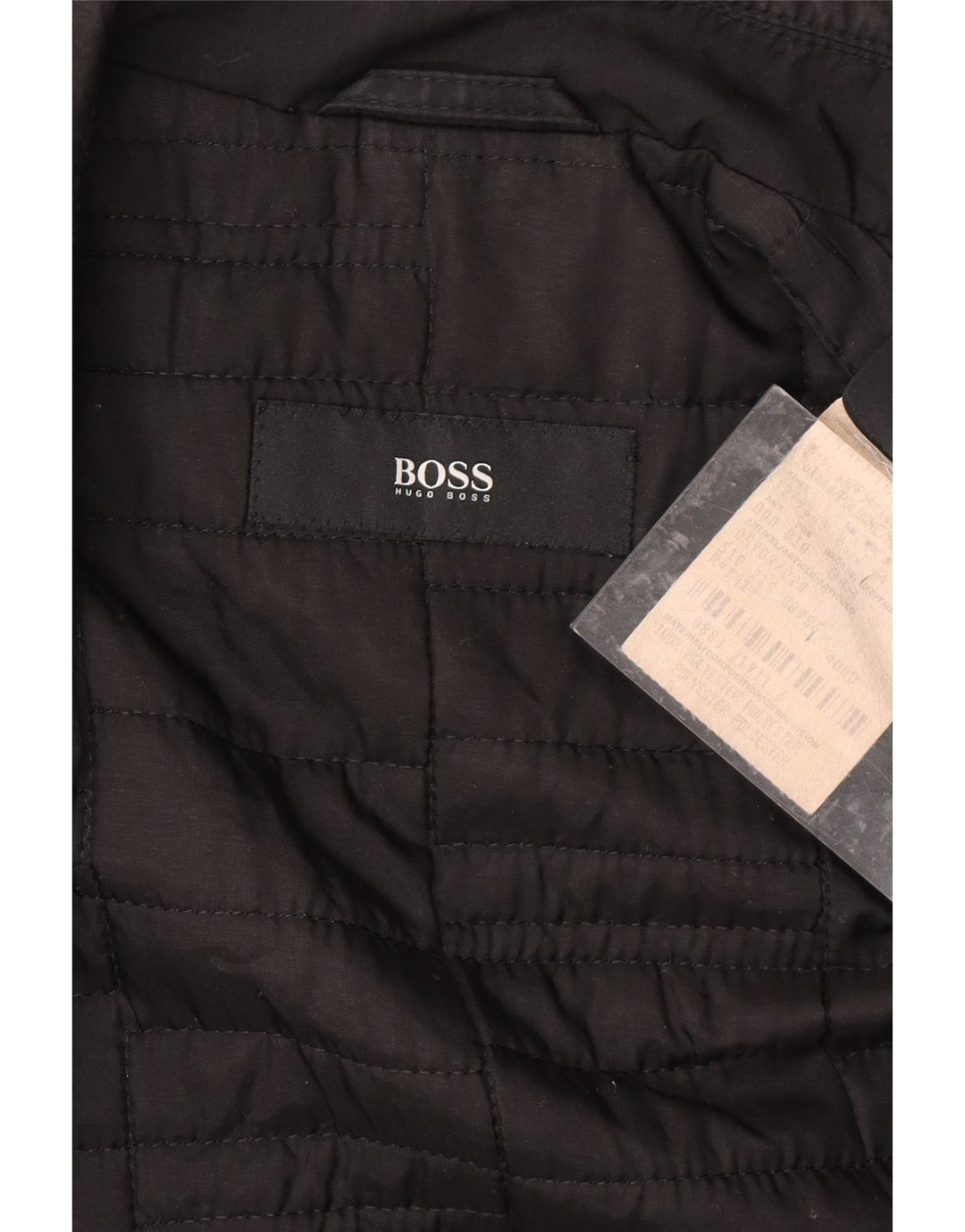 HUGO BOSS Manteau IT 48 Homme Noir Moyen Polyester