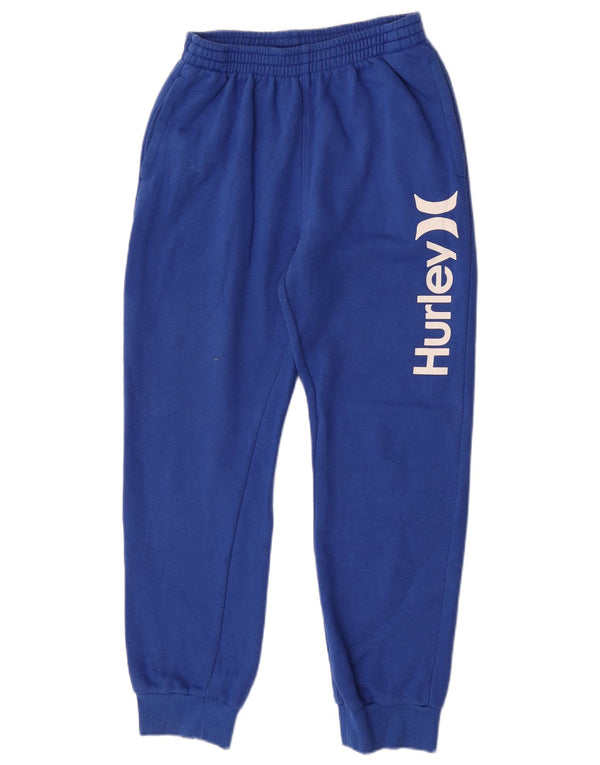 Hurley Pantalon de Survêtement Graphique Garçon 15-16 ans Bleu Coton