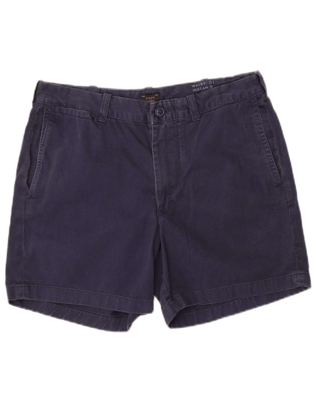 J. Crew Short Chino Stanton W31 Femme Bleu Marine Moyen Coton