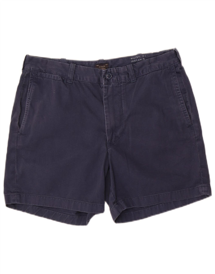J. Crew Short Chino Stanton W31 Femme Bleu Marine Moyen Coton