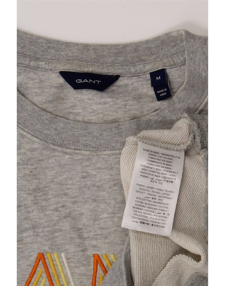 Gant Sweat-shirt graphique pour femme UK 14 Gris moyen Coton