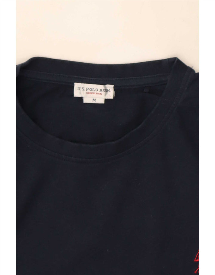 U.S. Polo Assn. Top Homme Manches Longues Coton Bleu Marine Moyen