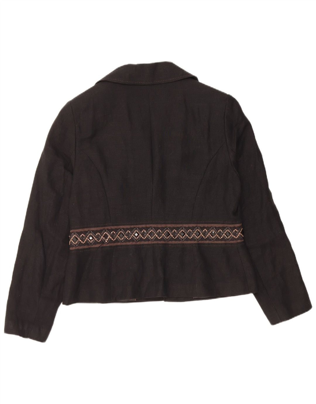 Marks & Spencer Veste blazer autographe pour femme UK 16 Grand lin noir