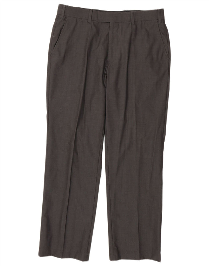 TED BAKER Pantalon de Costume Droit Homme W34 L29 Gris