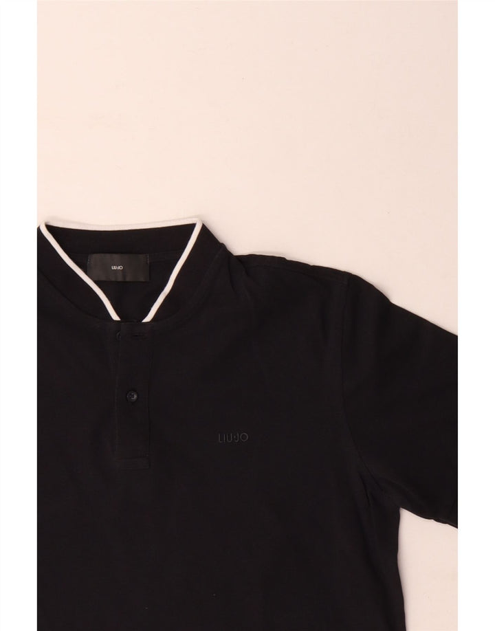 LIU JO Polo Homme Coton Noir Moyen